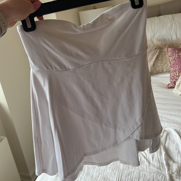 White susana Monaco strapless top size small - Picture 2 of 3